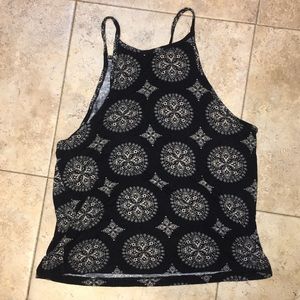 black and white shirt